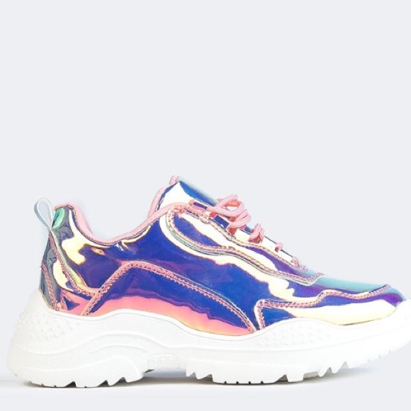 hologram platform sneakers